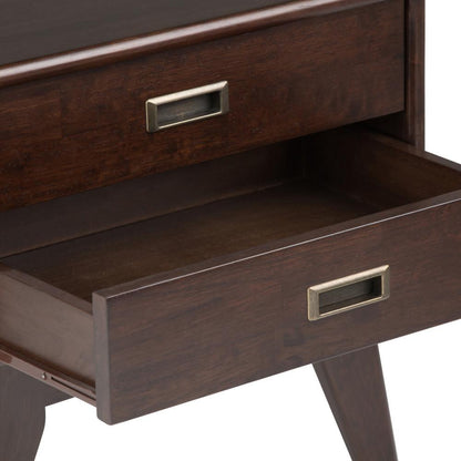 Medium Auburn Brown | Draper Mid Century Side Table