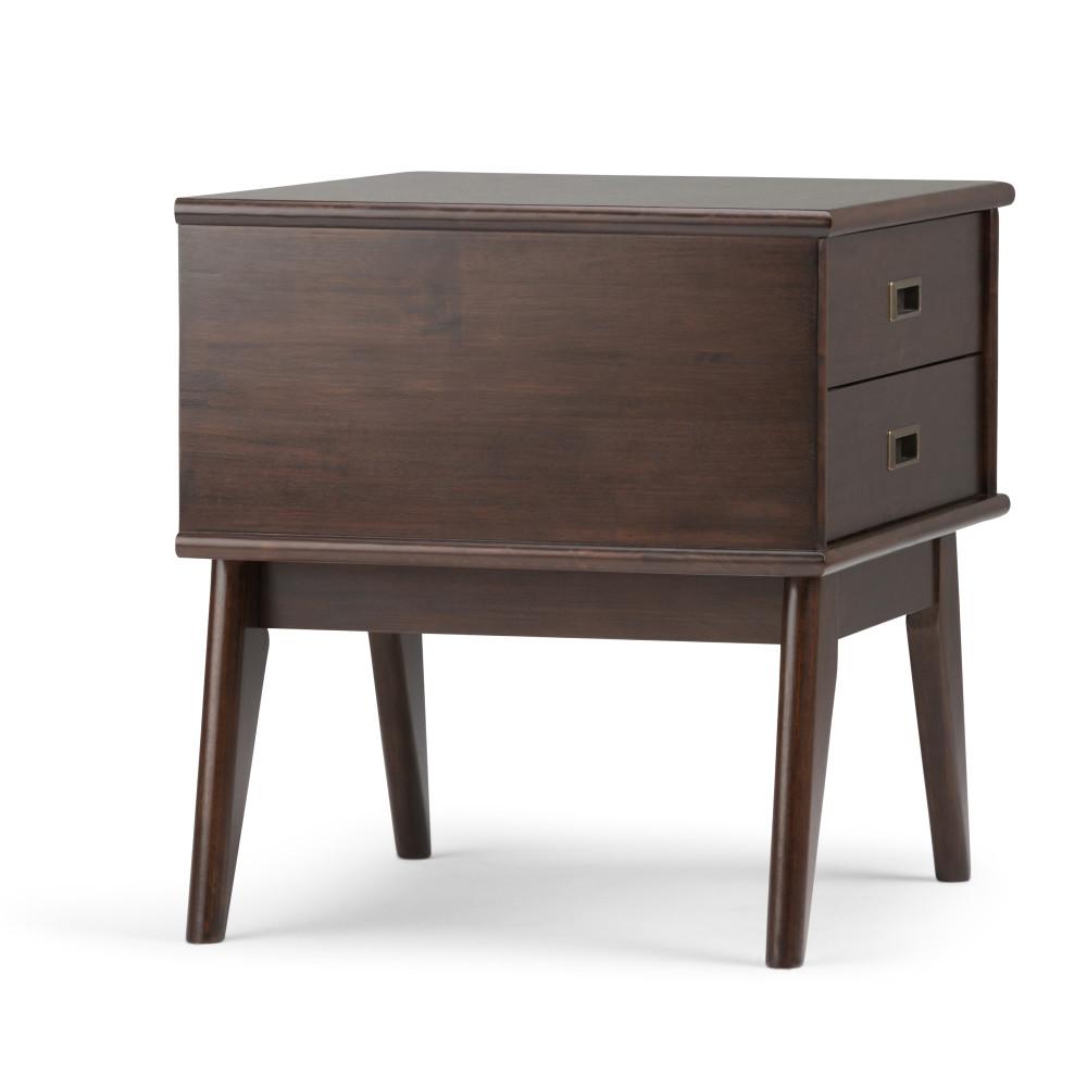 Medium Auburn Brown | Draper Mid Century Side Table