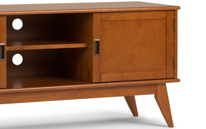 Teak Brown | Draper Mid Century Low TV Stand