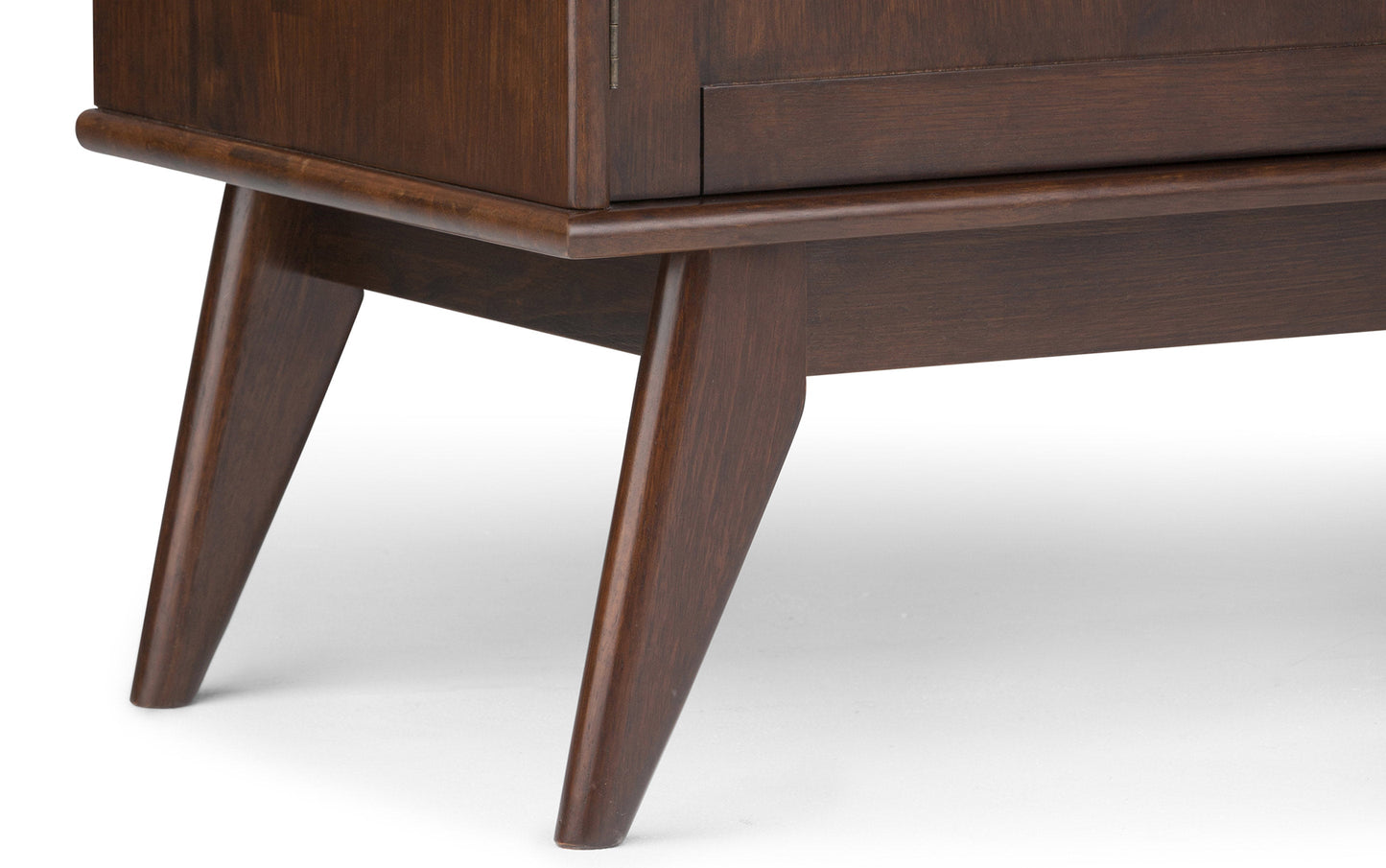 Medium Auburn Brown | Draper Mid Century Low TV Stand