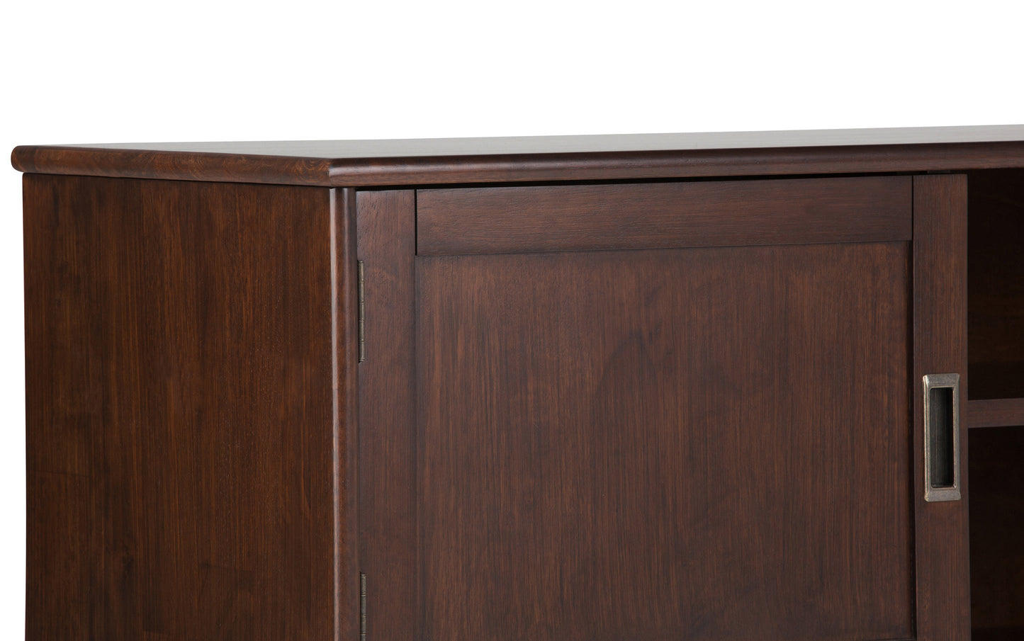 Medium Auburn Brown | Draper Mid Century Low TV Stand