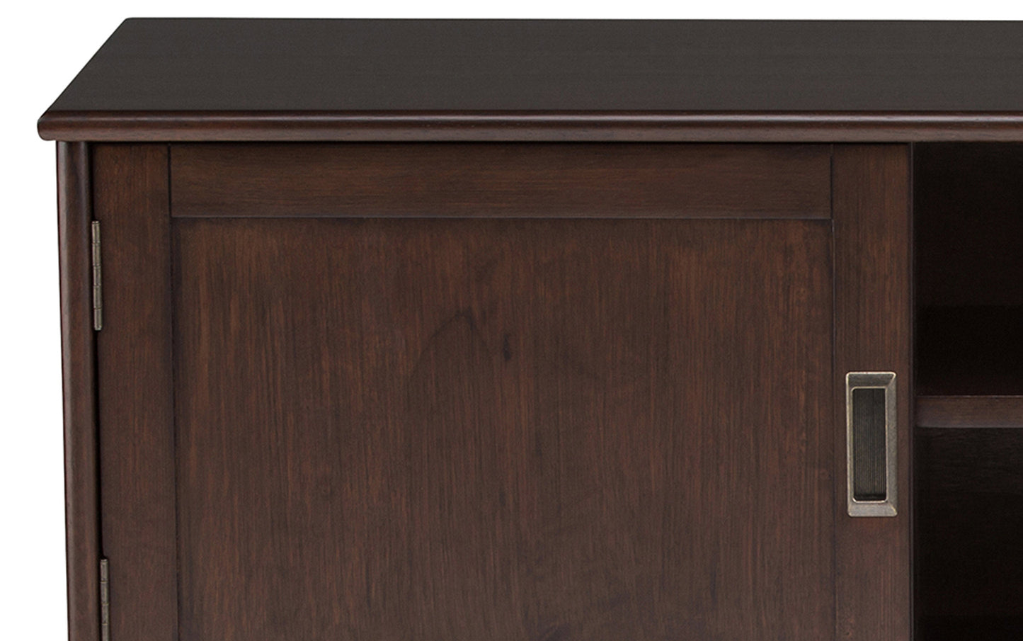 Medium Auburn Brown | Draper Mid Century Low TV Stand