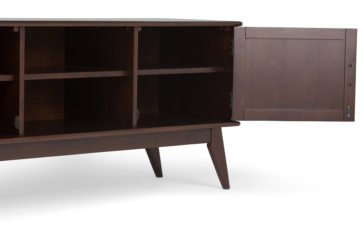 Medium Auburn Brown | Draper Mid Century Low TV Stand