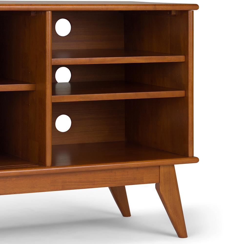 Teak Brown | Draper Mid Century Medium TV Media Stand