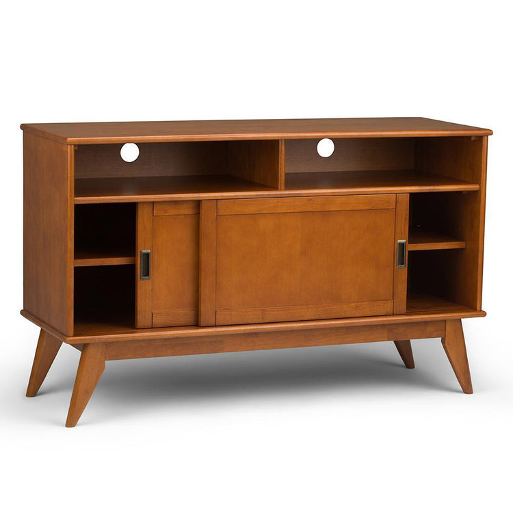 Teak Brown | Draper Mid Century Tall TV Media Stand