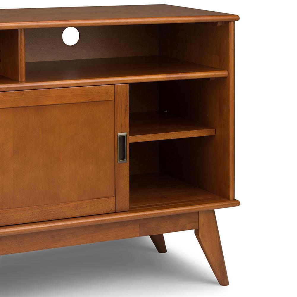 Teak Brown | Draper Mid Century Tall TV Media Stand