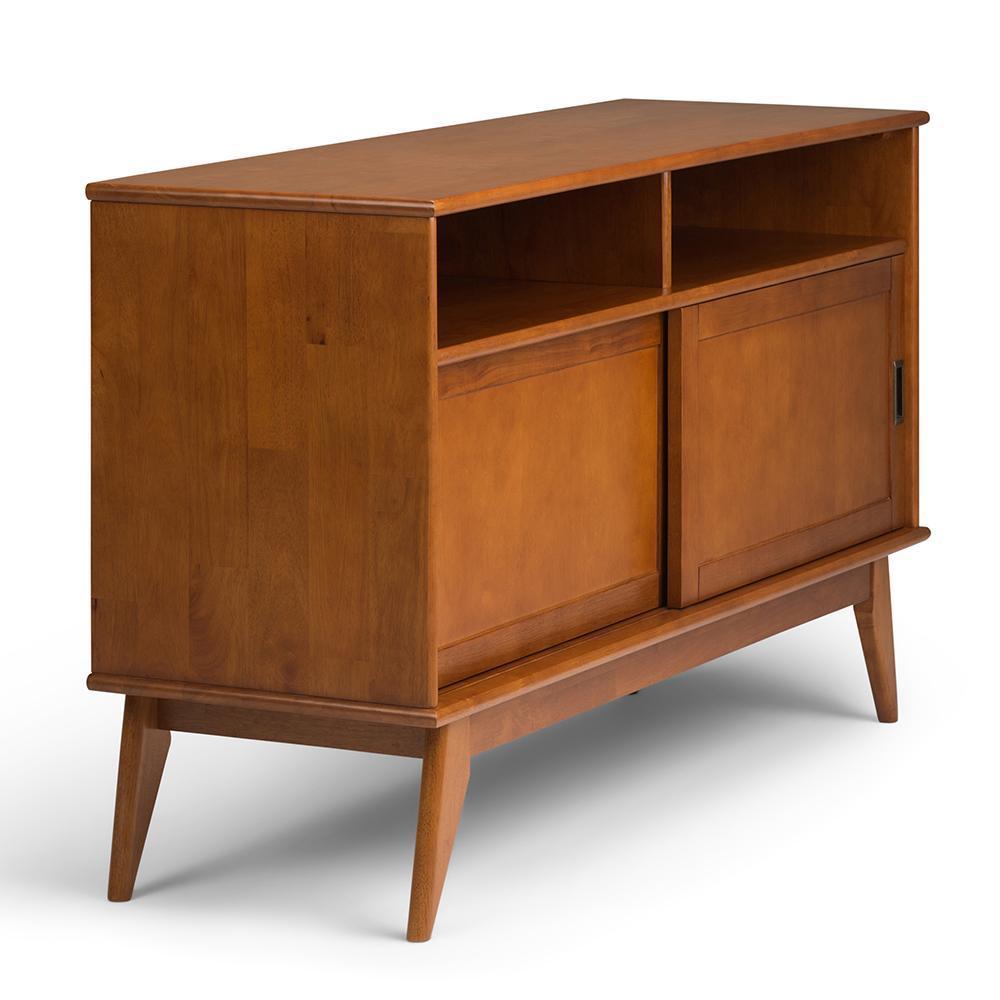 Teak Brown | Draper Mid Century Tall TV Media Stand