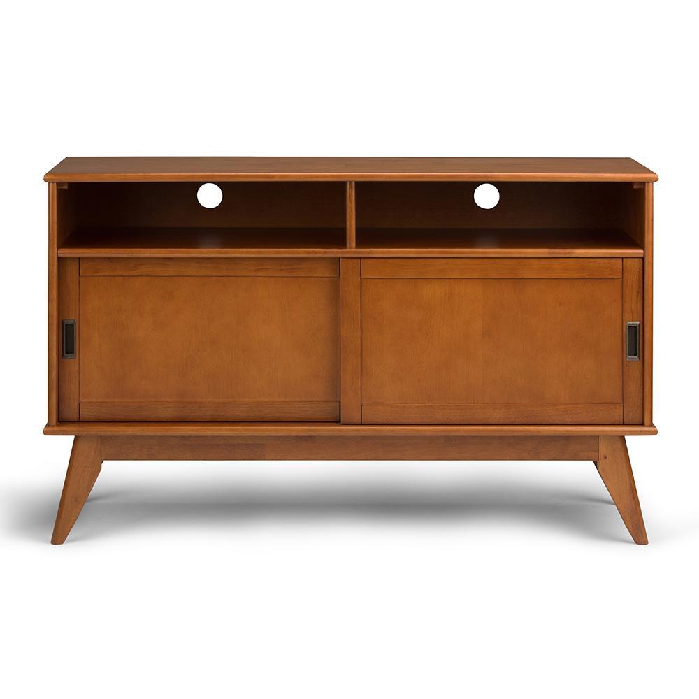 Teak Brown | Draper Mid Century Tall TV Media Stand