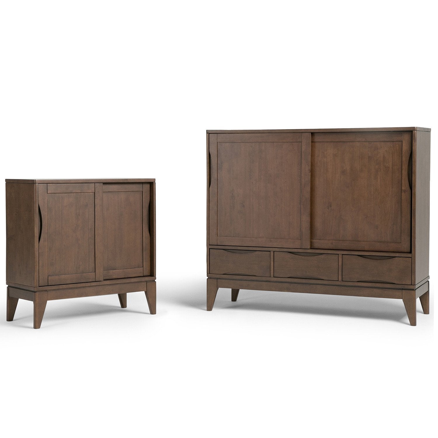 Walnut Brown | Harper 30 inch Low Storage Cabinet