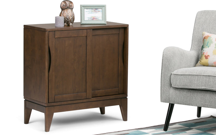 Walnut Brown | Harper 30 inch Low Storage Cabinet