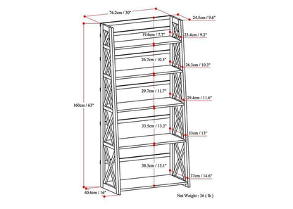 Hickory Brown | Kitchener Ladder Shelf