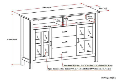 Hickory Brown | Kitchener Tall TV Stand