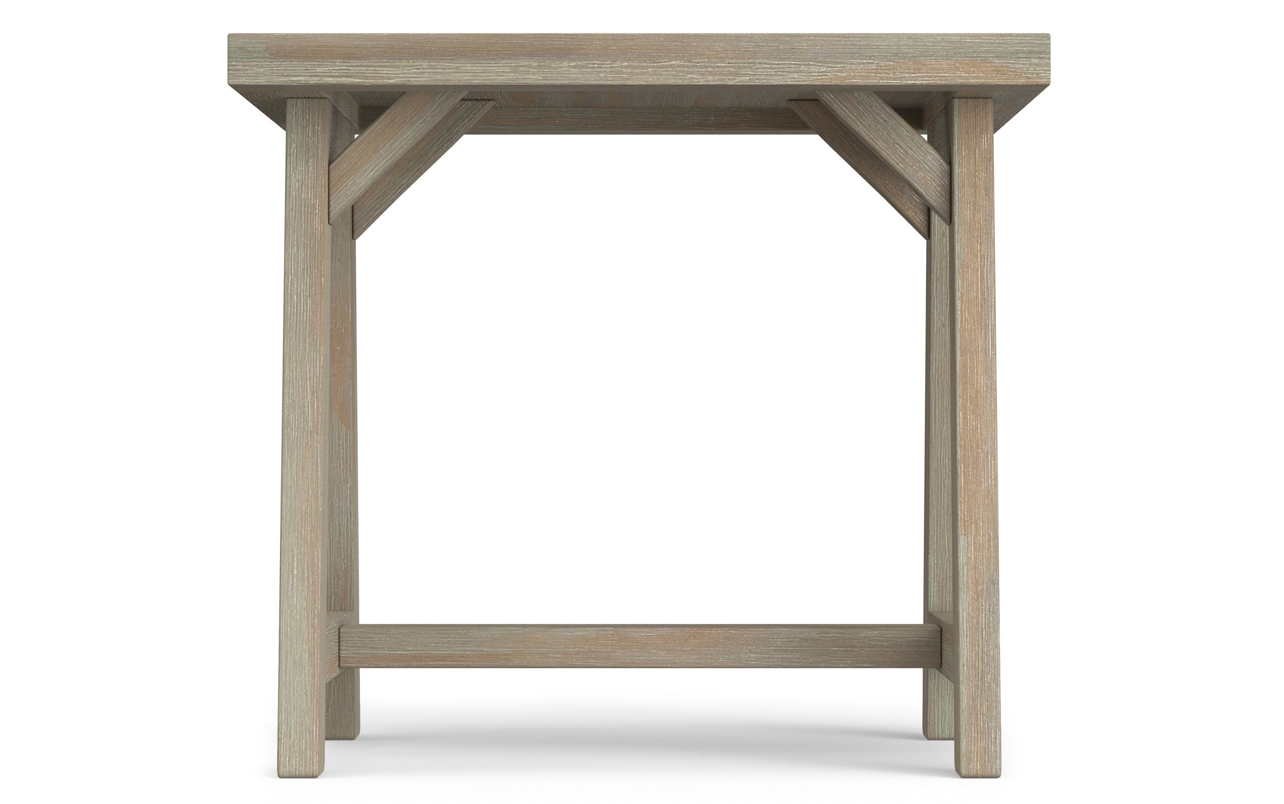 Distressed Grey | Sawhorse 22 inch End Side Table