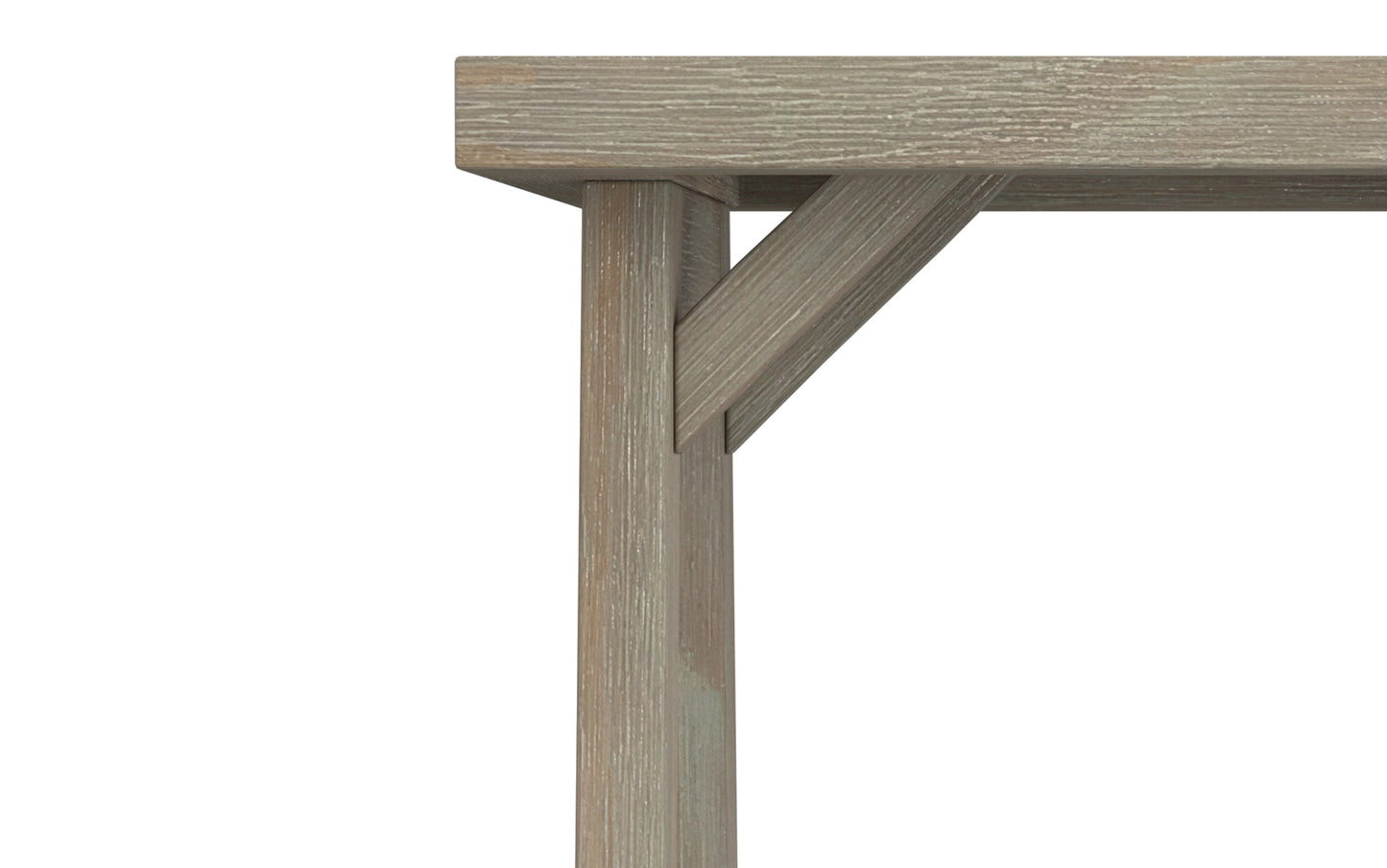 Distressed Grey | Sawhorse 22 inch End Side Table