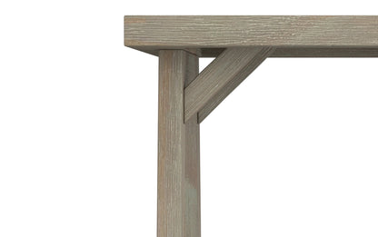 Distressed Grey | Sawhorse 22 inch End Side Table