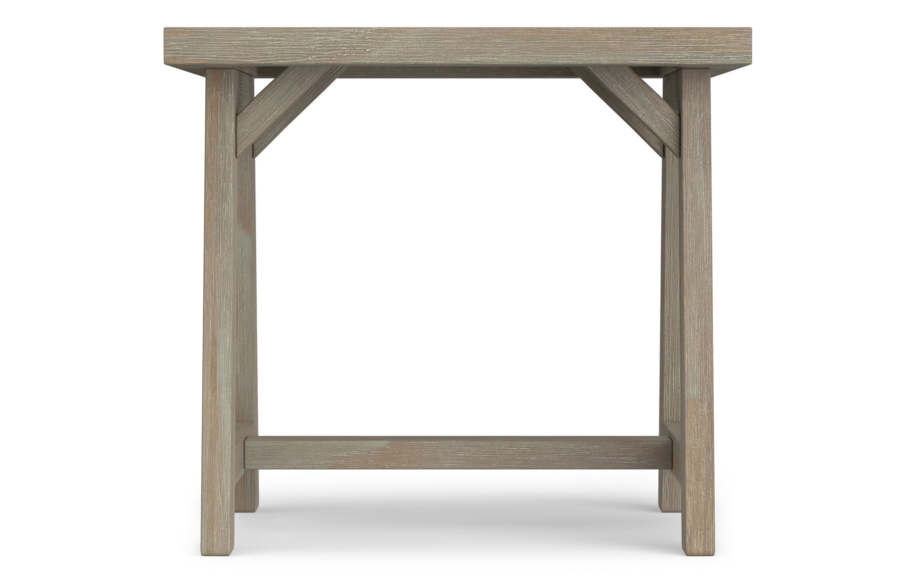 Distressed Grey | Sawhorse 22 inch End Side Table