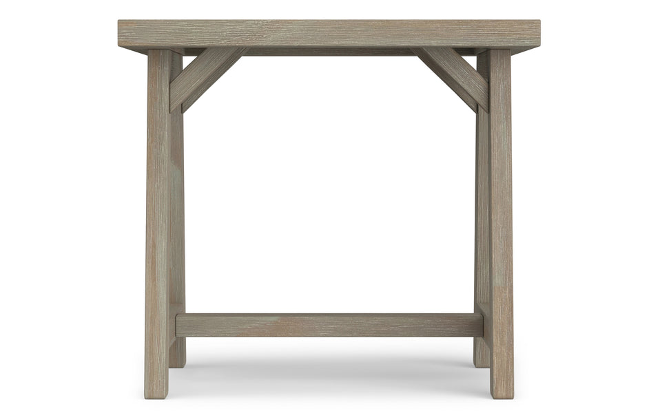 Distressed Grey | Sawhorse 22 inch End Side Table