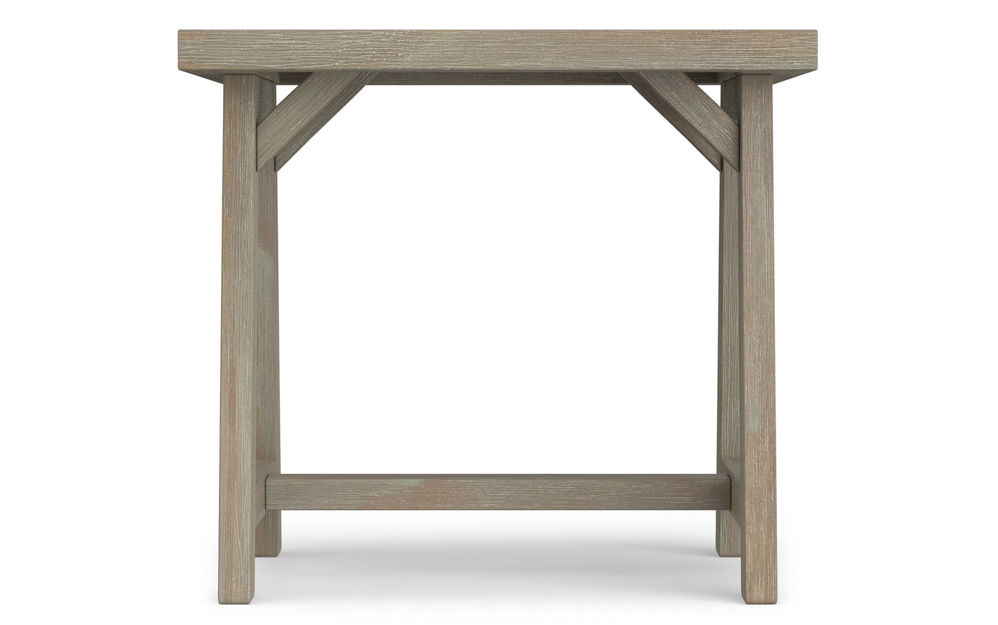 Distressed Grey | Sawhorse 22 inch End Side Table