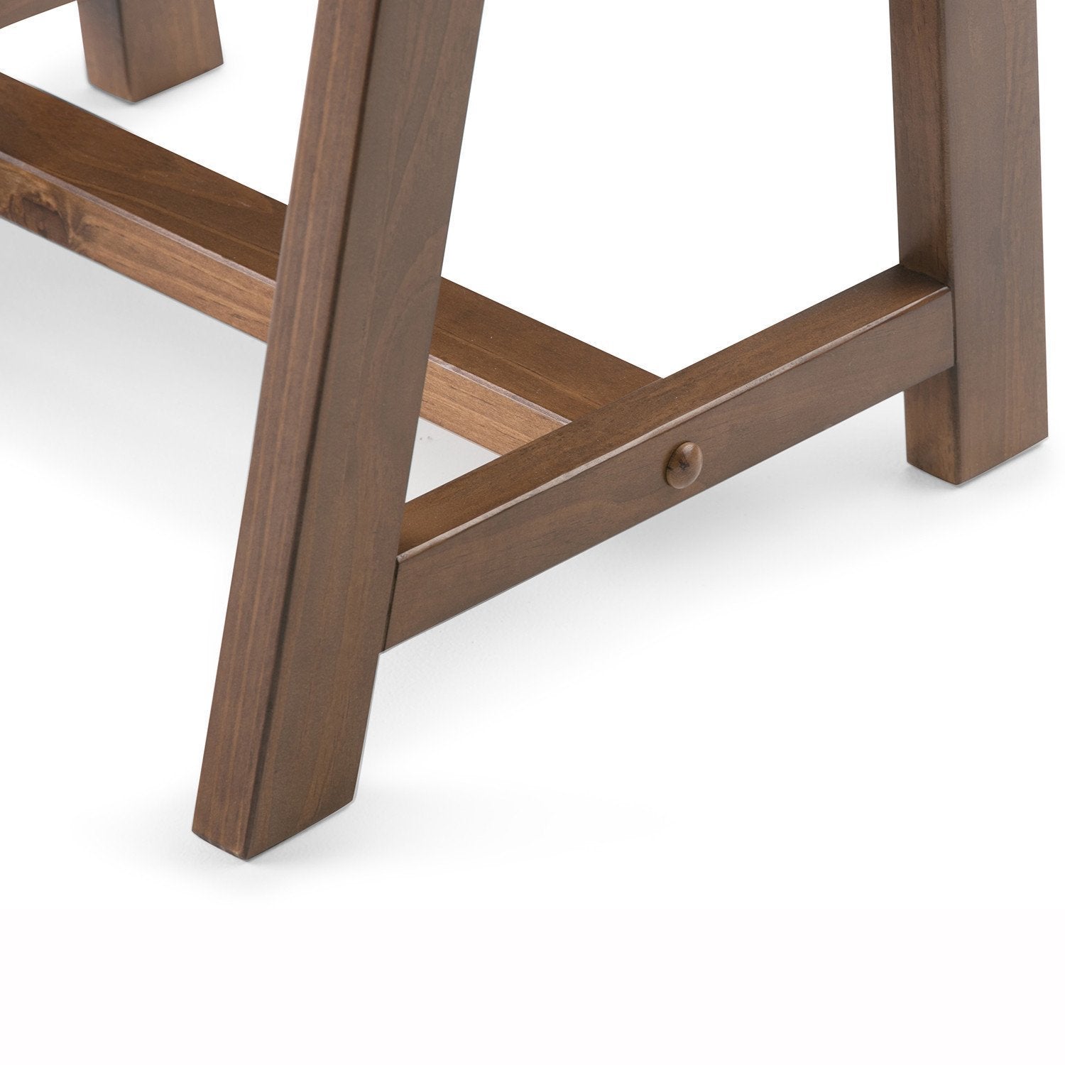 Medium Saddle Brown | Sawhorse 22 inch End Side Table