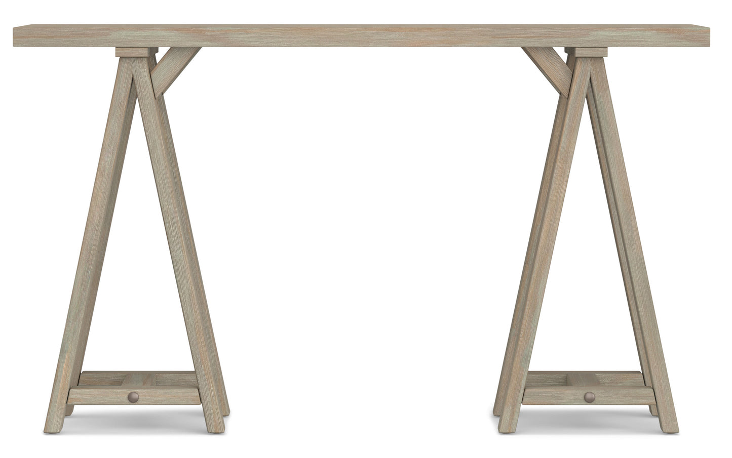 Distressed Grey | Sawhorse 50 inch Console Sofa Table