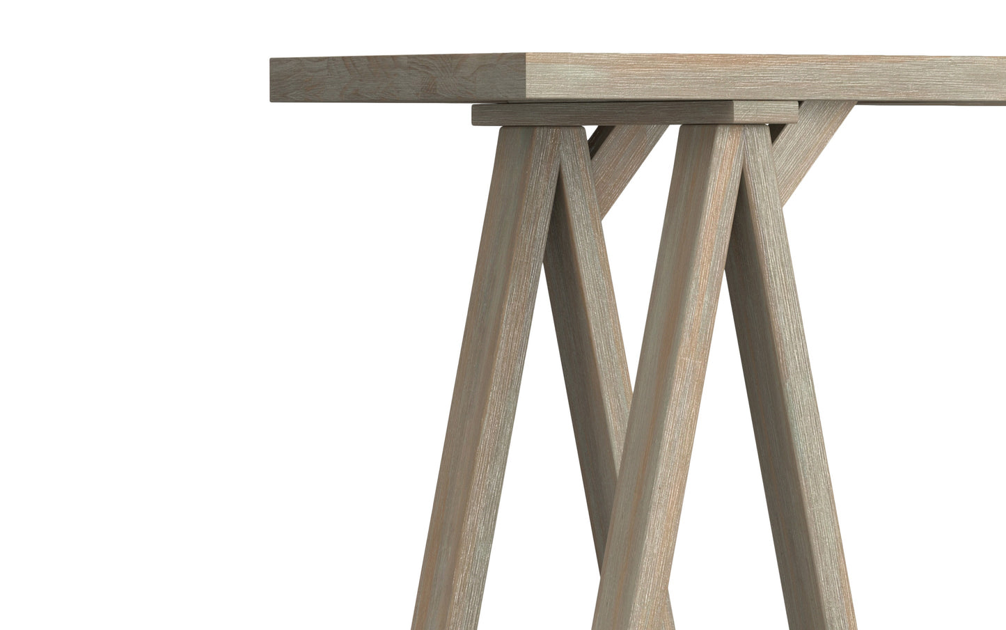 Distressed Grey | Sawhorse 50 inch Console Sofa Table