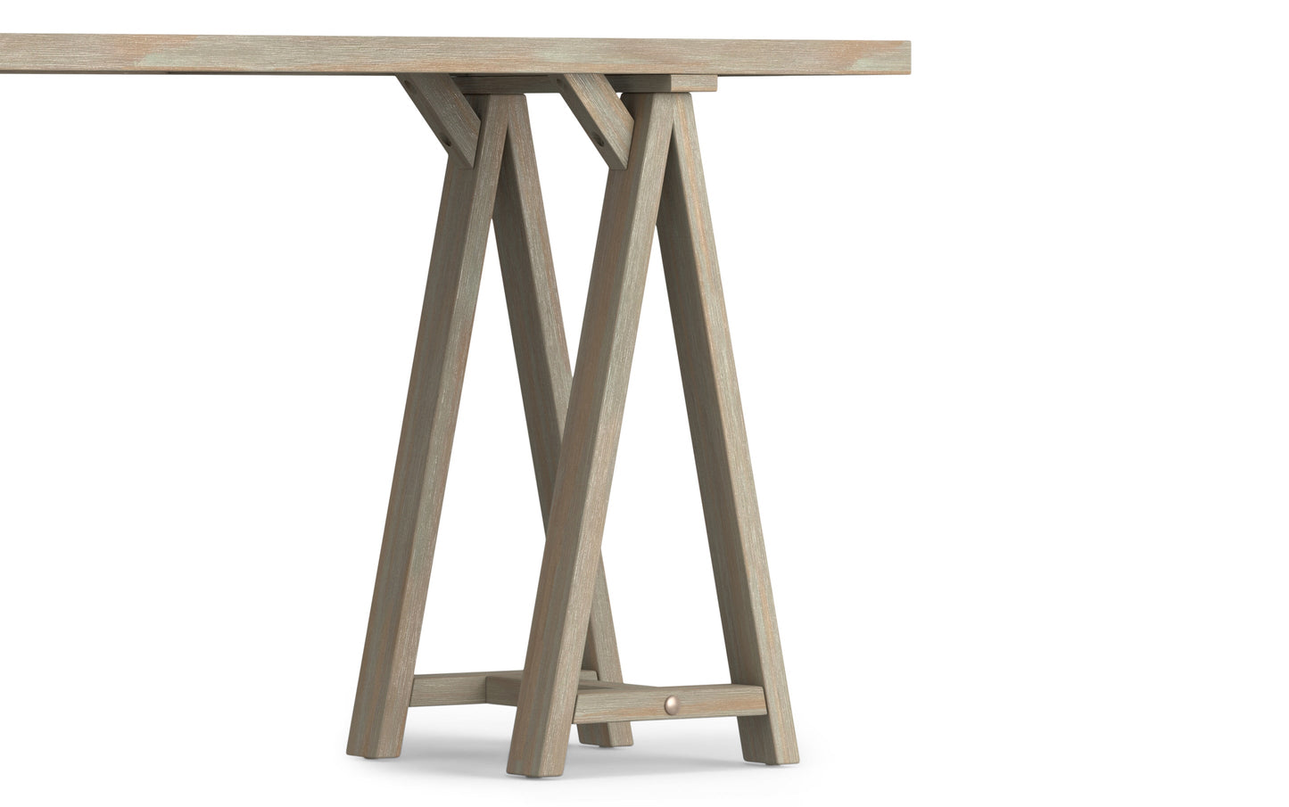 Distressed Grey | Sawhorse 50 inch Console Sofa Table