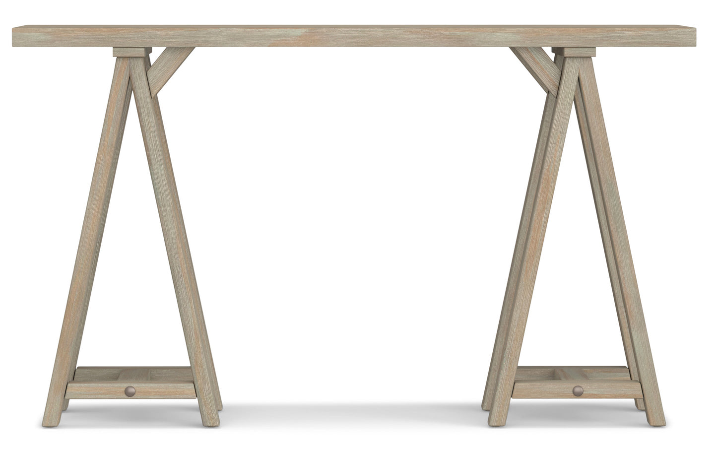 Distressed Grey | Sawhorse 50 inch Console Sofa Table