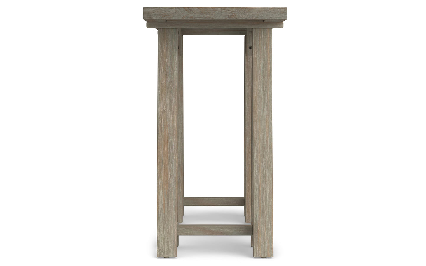 Distressed Grey | Sawhorse 66 inch Wide Console Sofa Table