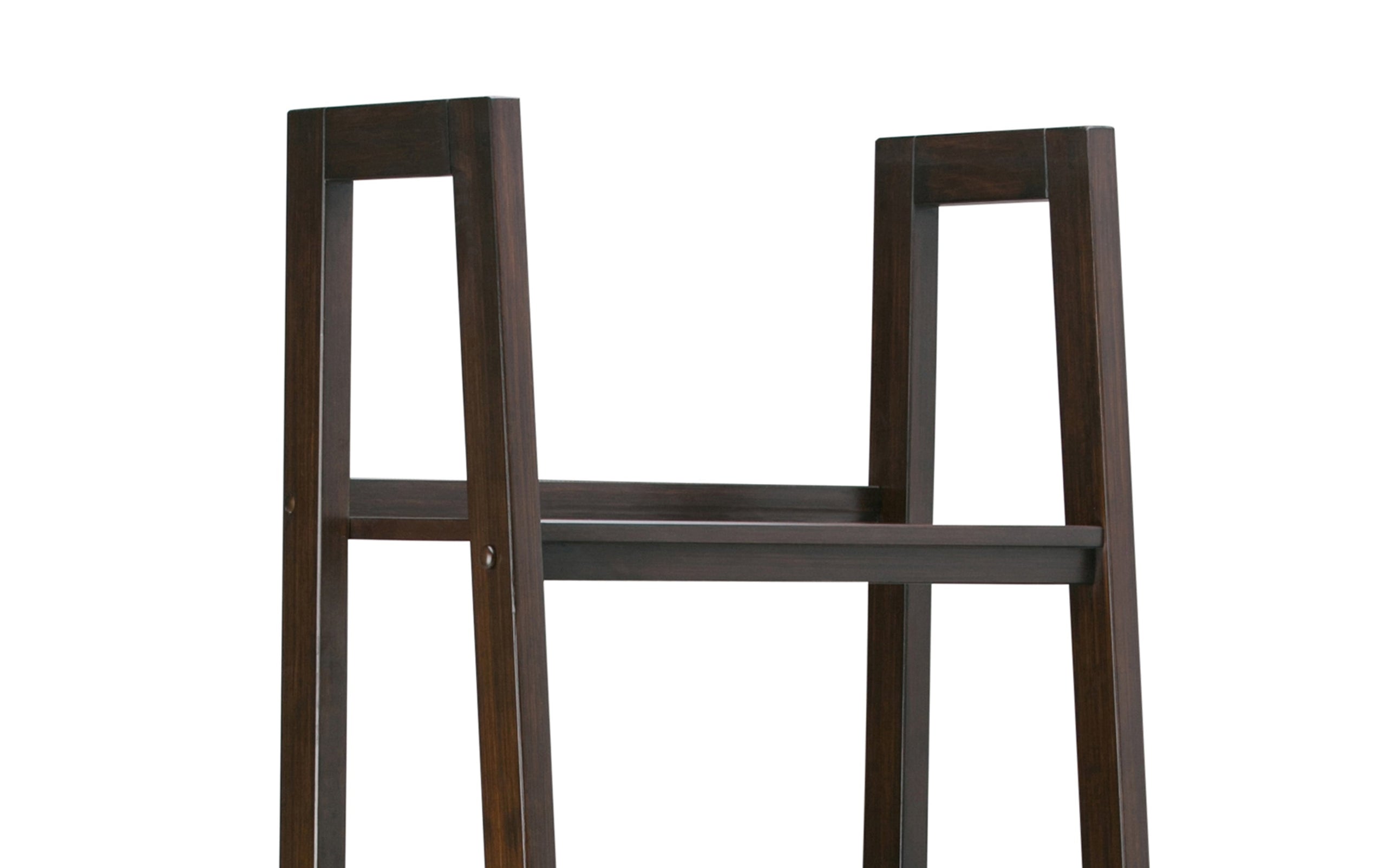 Dark Chestnut Brown | Sawhorse 24 inch Ladder Shelf