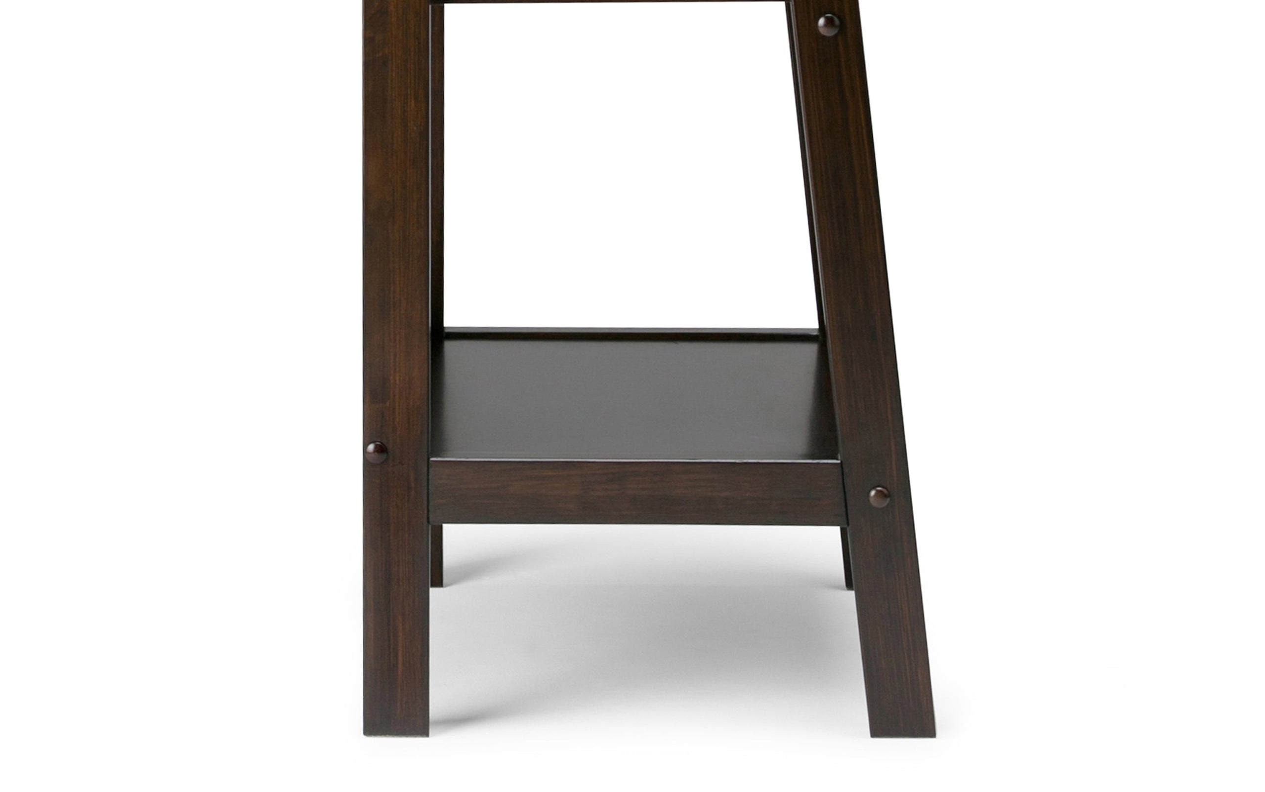 Dark Chestnut Brown | Sawhorse 24 inch Ladder Shelf