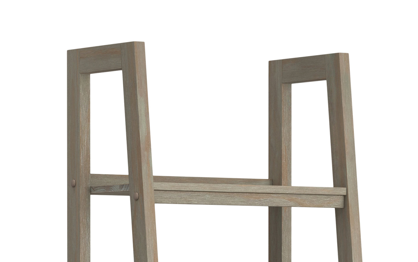 Distressed Grey | Sawhorse 24 inch Ladder Shelf