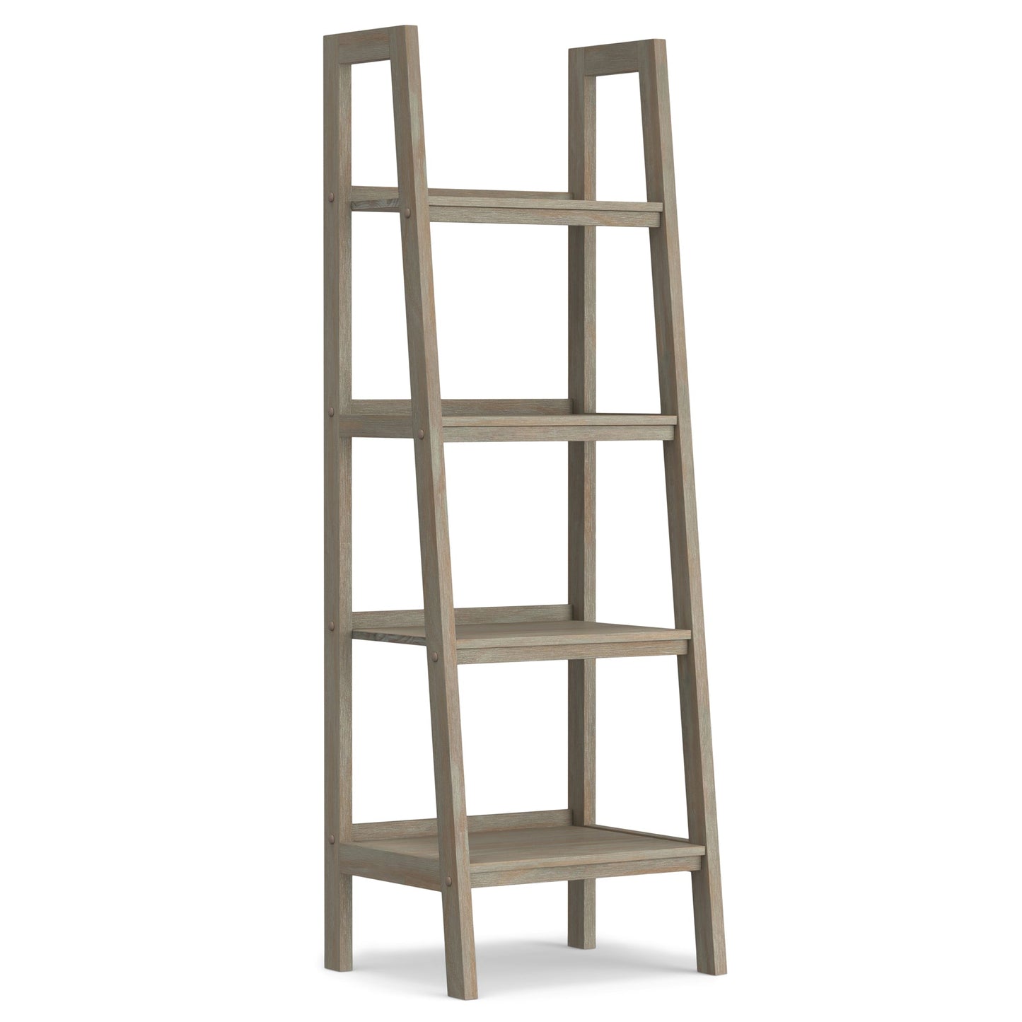 Distressed Grey | Sawhorse 24 inch Ladder Shelf