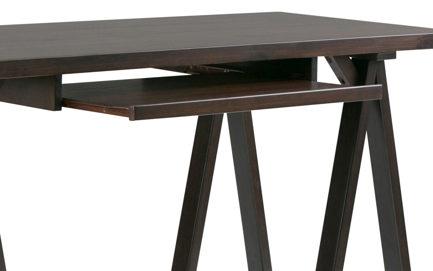 Dark Chestnut Brown | Sawhorse 60 inch Desk