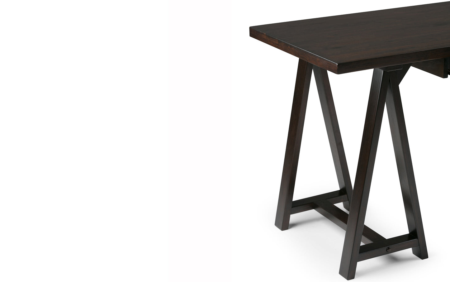 Dark Chestnut Brown | Sawhorse 60 inch Desk