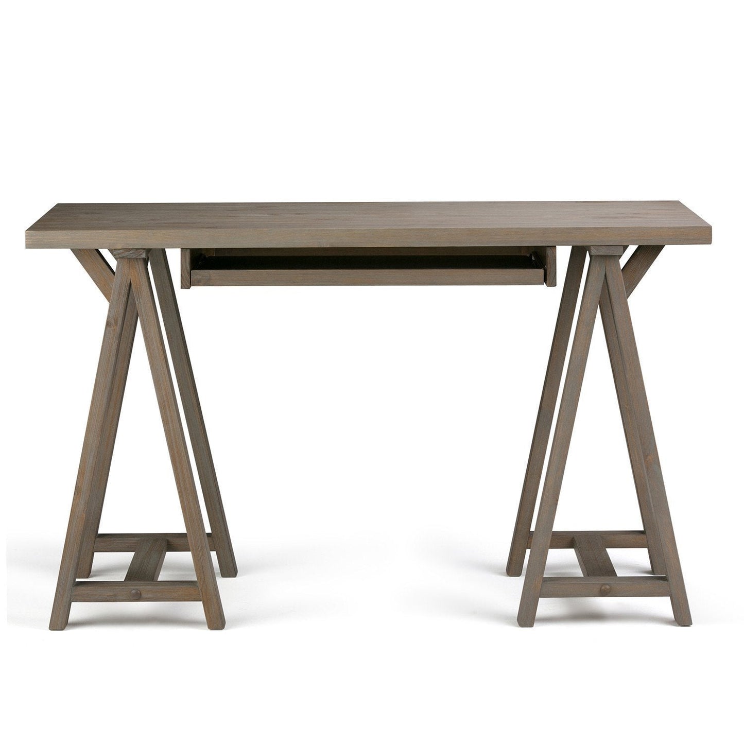 Distressed Grey | Sawhorse 50 inch Small Desk