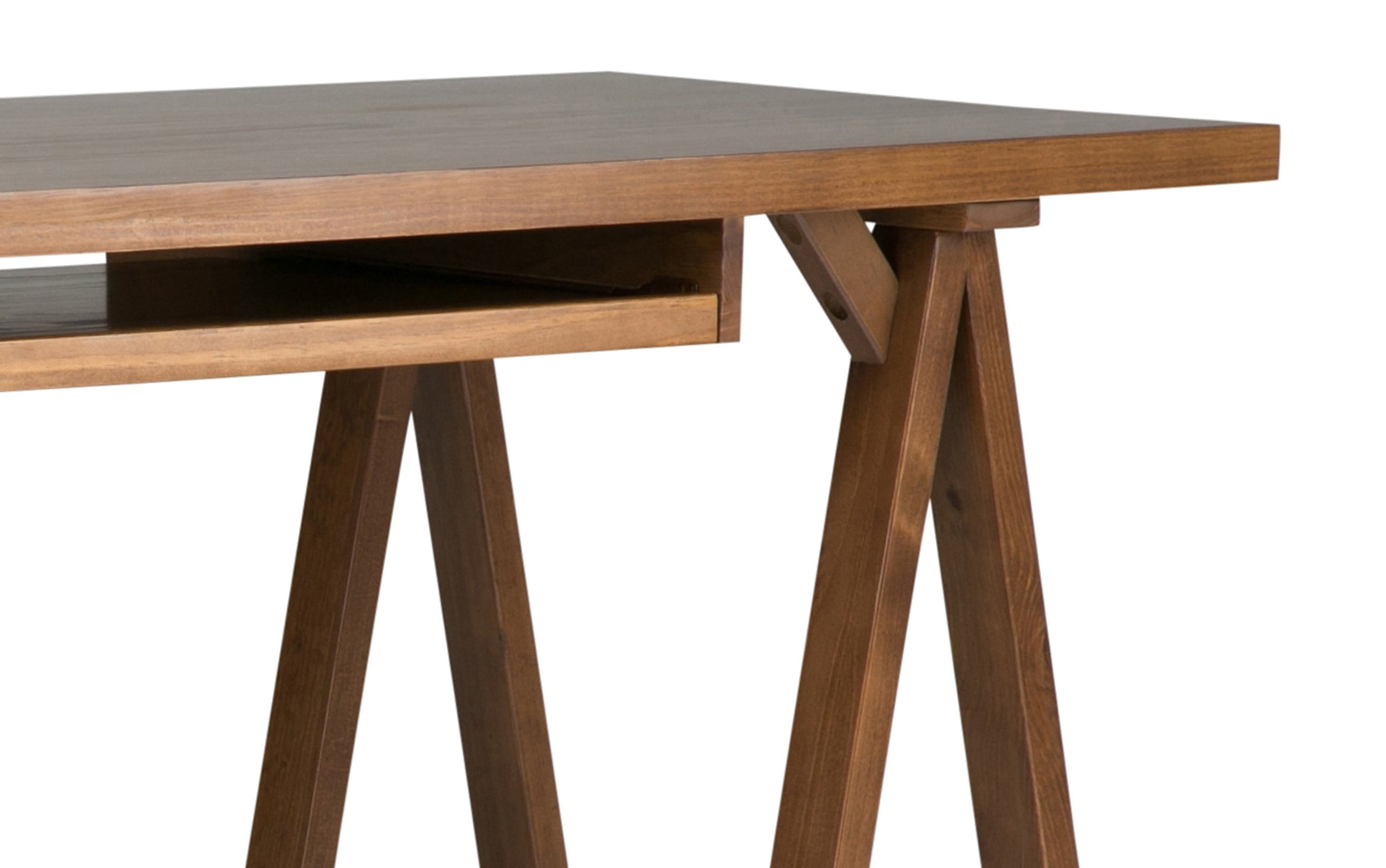 Medium Saddle Brown | Sawhorse 60 inch Desk