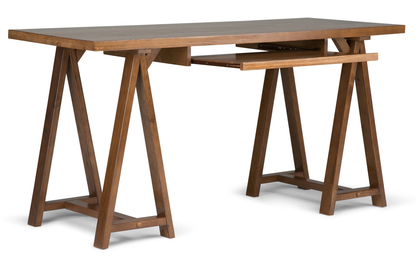 Medium Saddle Brown | Sawhorse 60 inch Desk