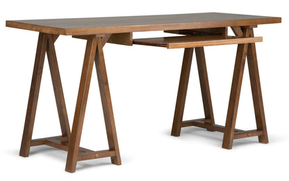 Medium Saddle Brown | Sawhorse 60 inch Desk