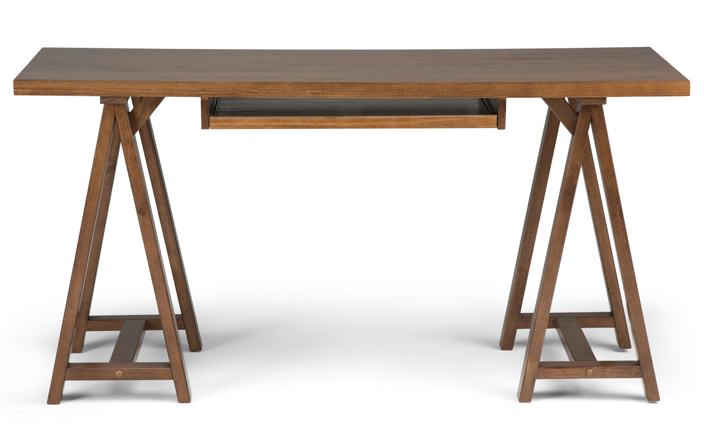 Medium Saddle Brown | Sawhorse 60 inch Desk