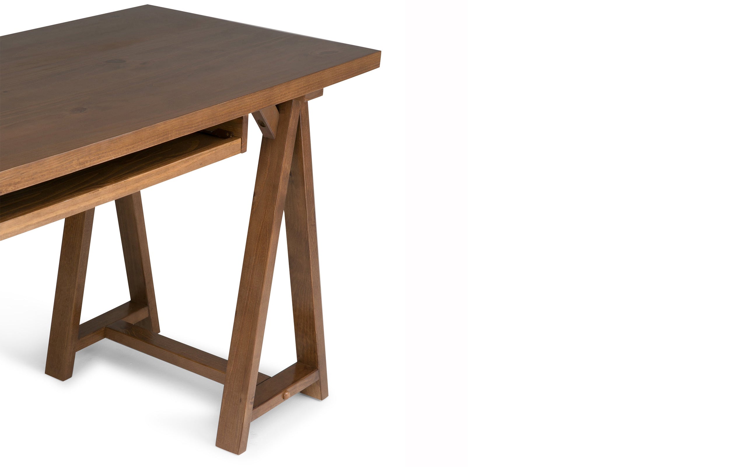 Medium Saddle Brown | Sawhorse 60 inch Desk