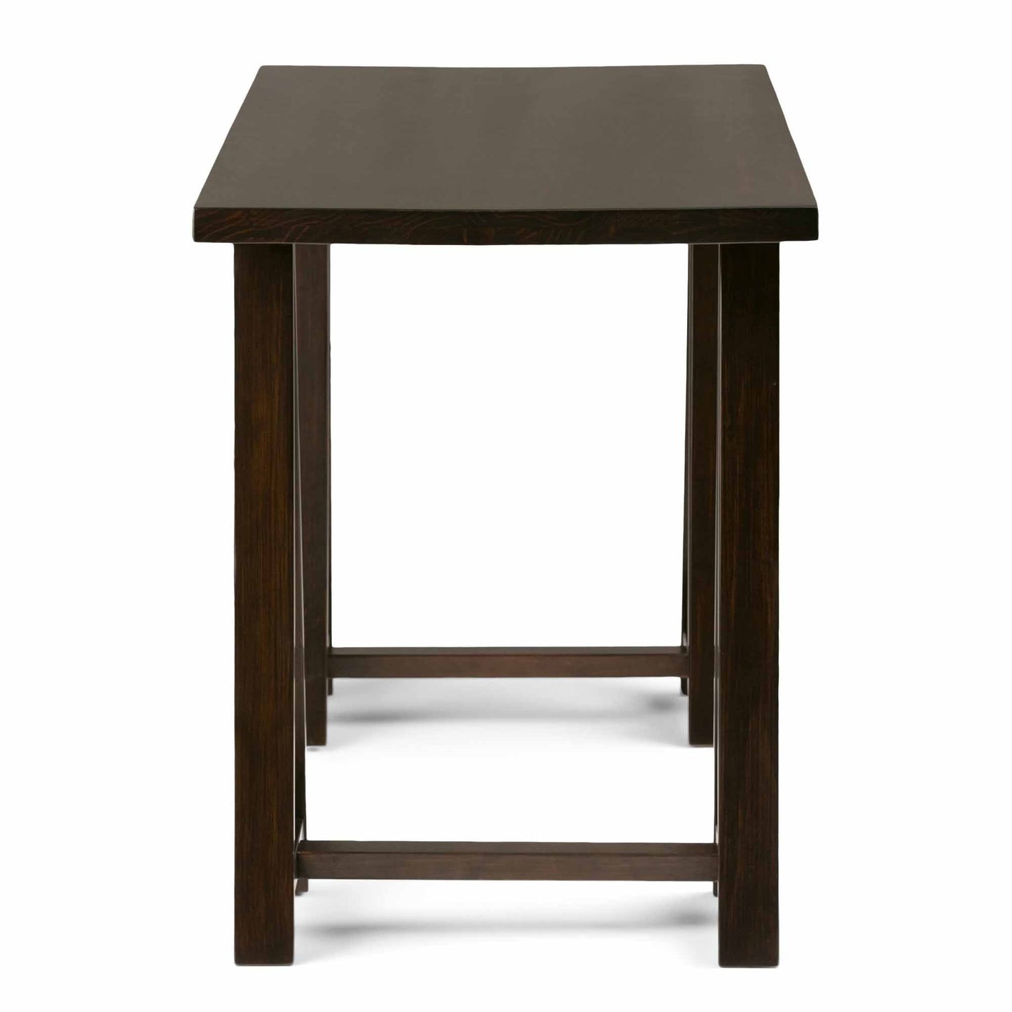 Dark Chestnut Brown | Sawhorse Writing Desk