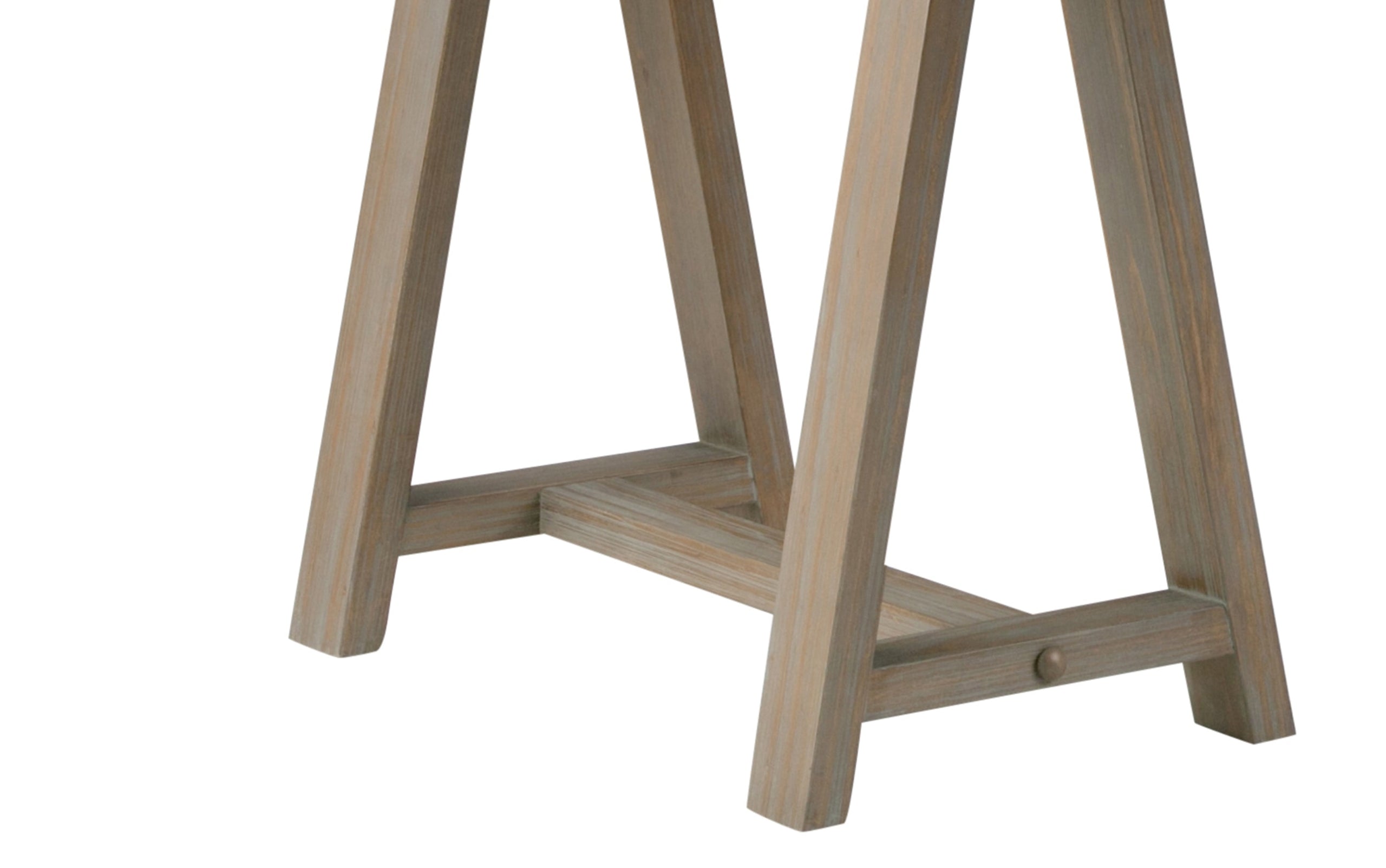 Distressed Grey | Sawhorse Writing Desk