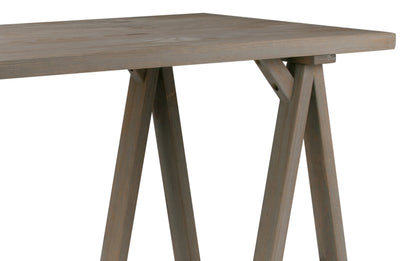 Distressed Grey | Sawhorse Writing Desk