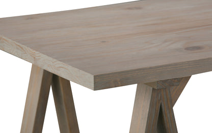 Distressed Grey | Sawhorse Writing Desk