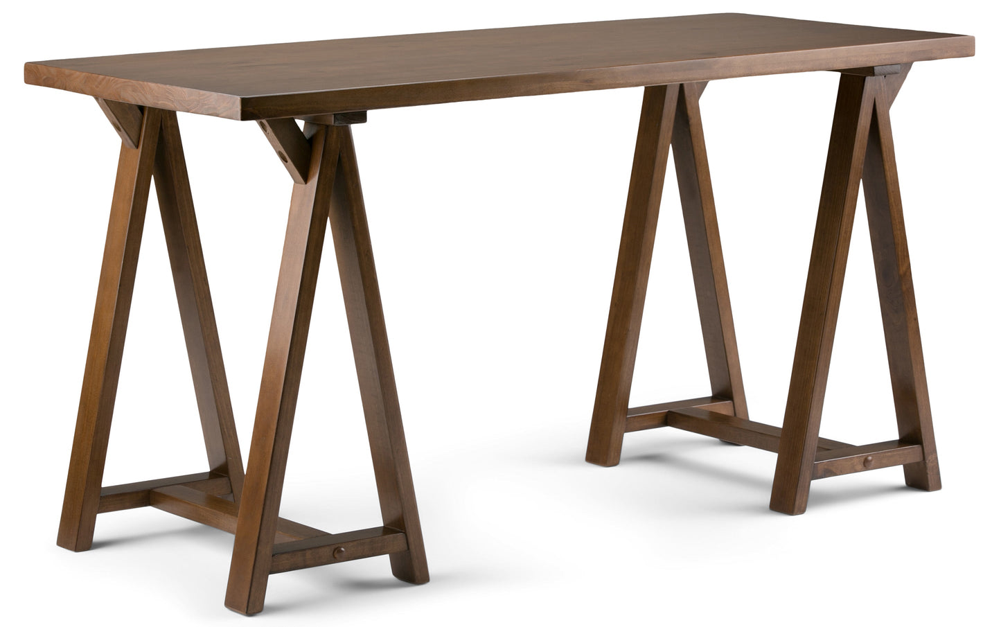 Medium Saddle Brown | Sawhorse Writing Desk