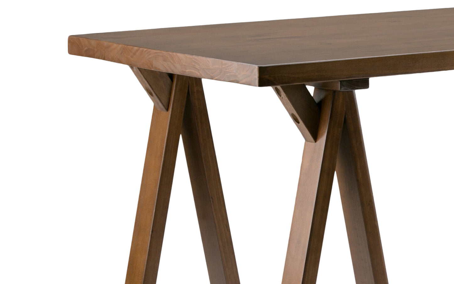 Medium Saddle Brown | Sawhorse Writing Desk