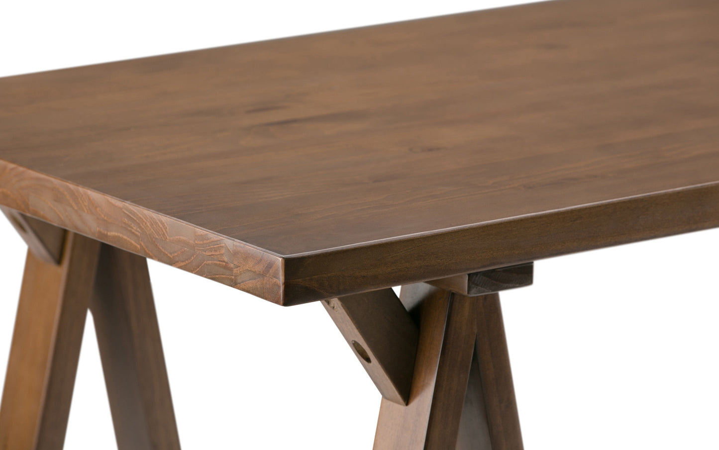 Medium Saddle Brown | Sawhorse Writing Desk