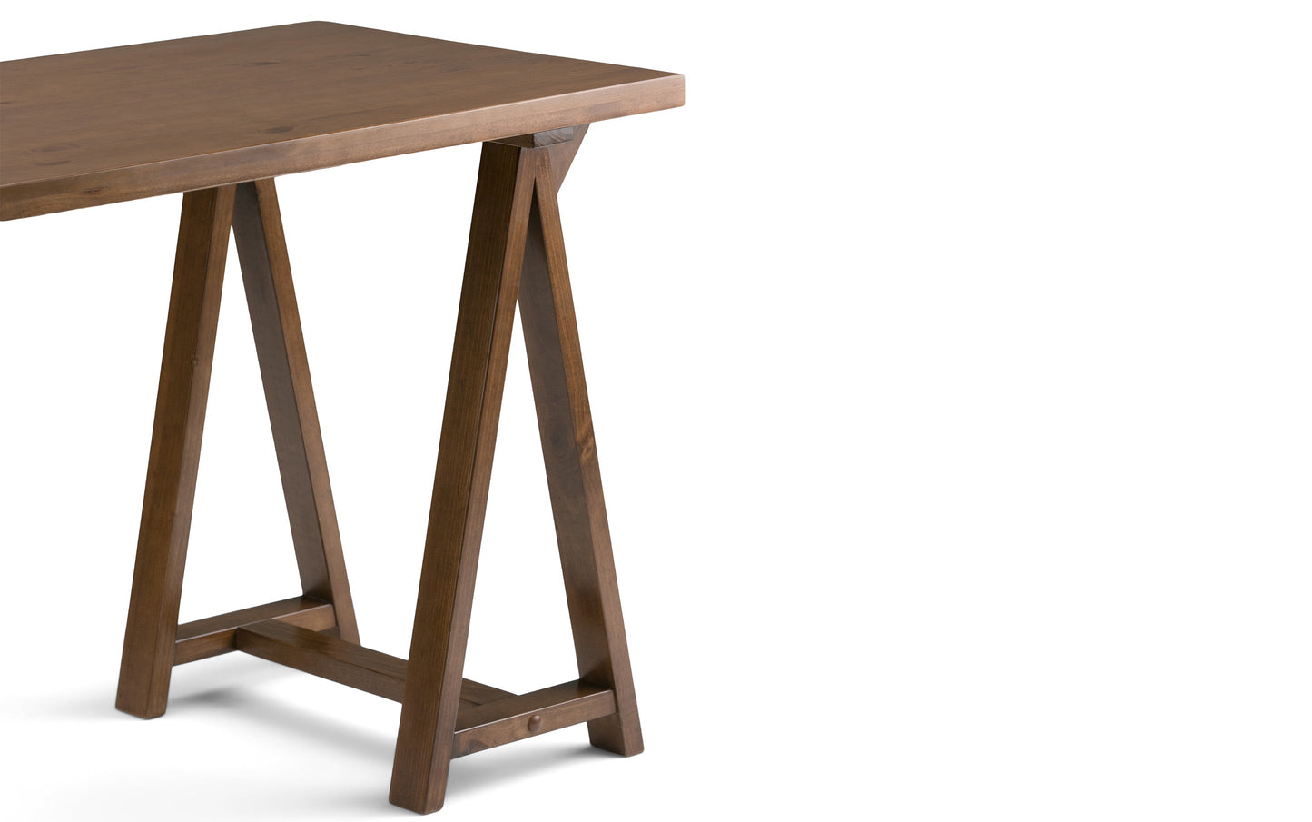 Medium Saddle Brown | Sawhorse Writing Desk