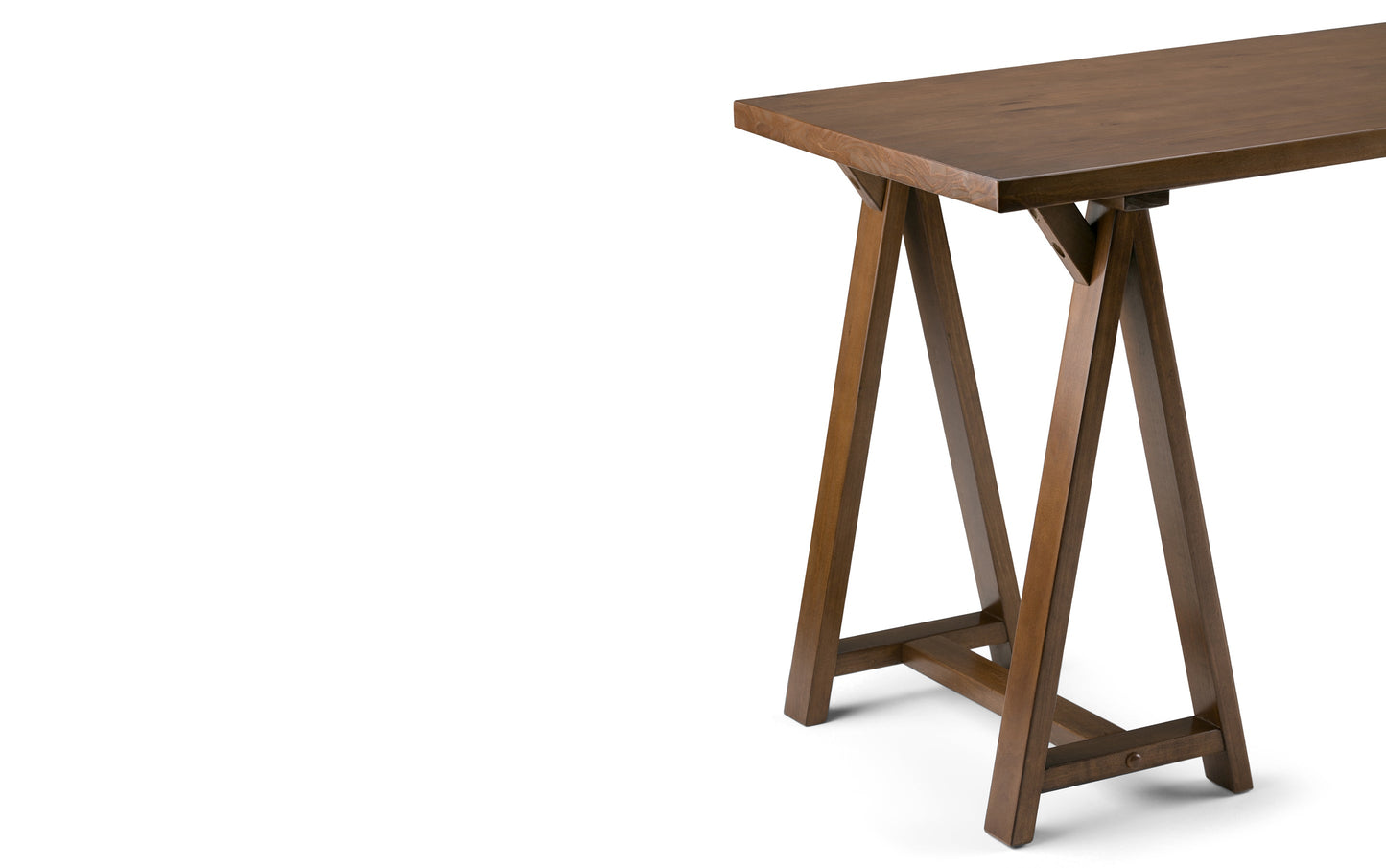 Medium Saddle Brown | Sawhorse Writing Desk