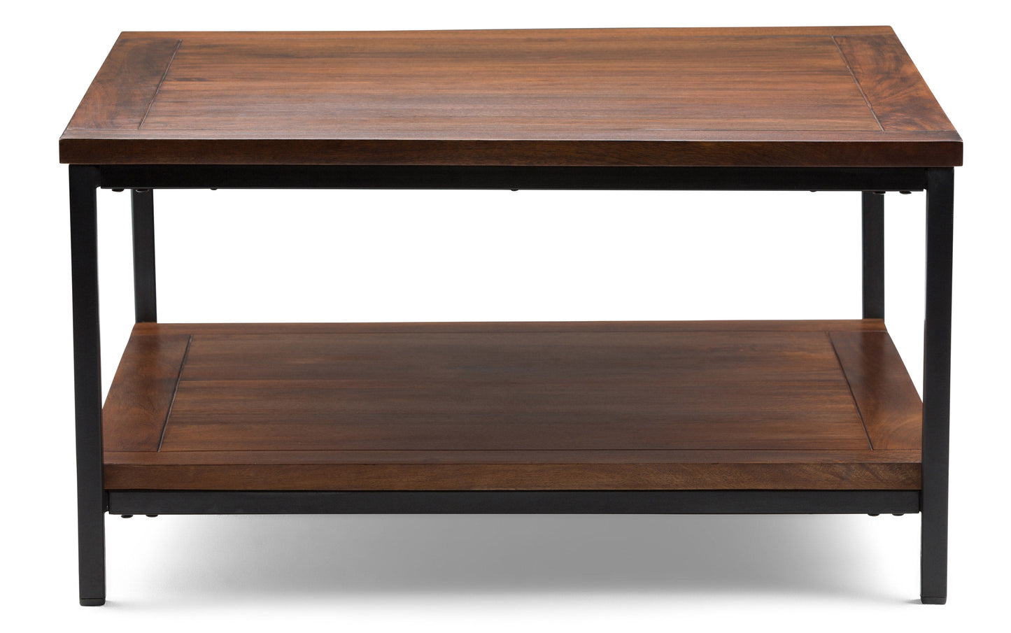 Dark Cognac Brown | Skyler 34 inch Square Coffee Table